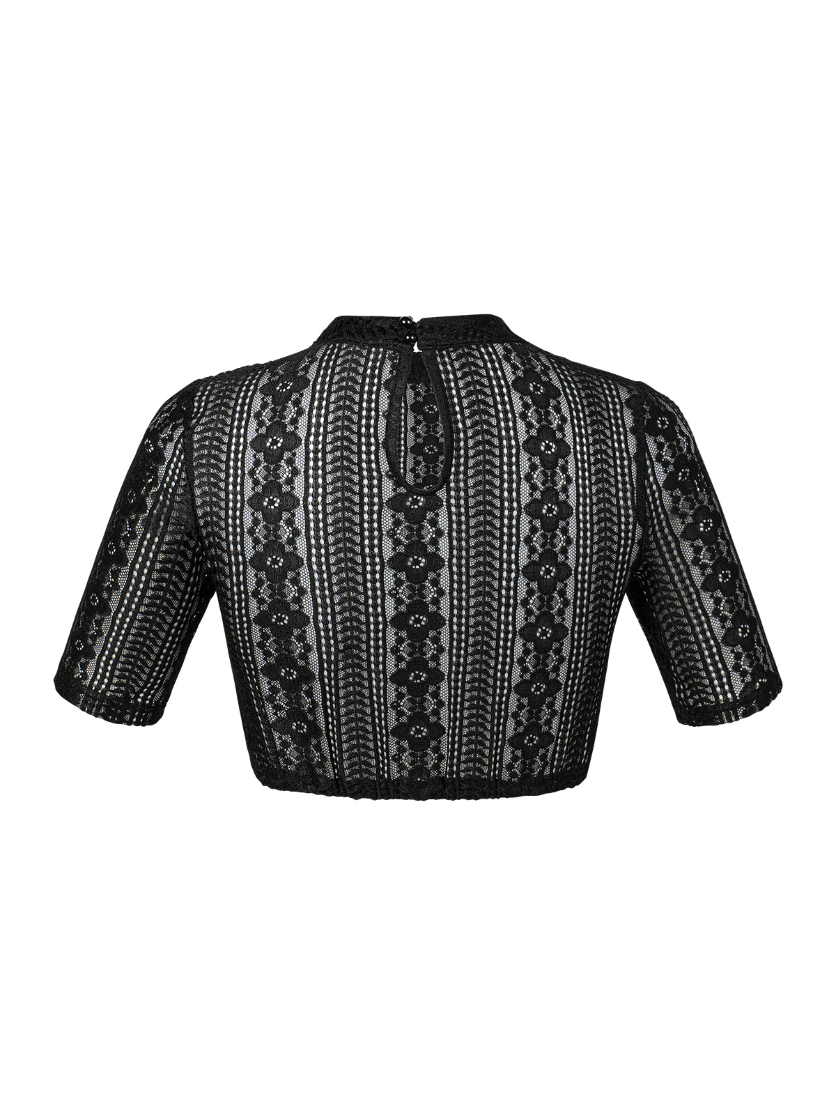 Halbworm High -kaulat mustat naiset dirndlblous inga